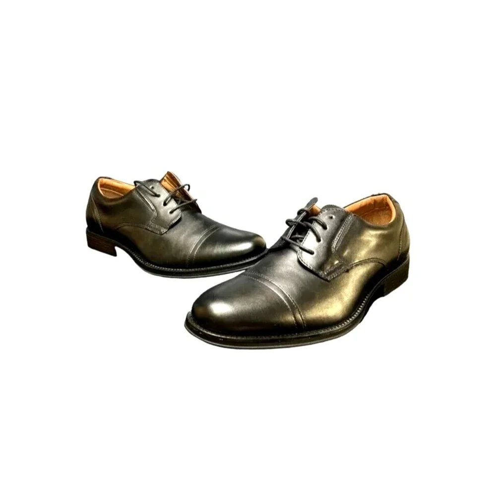 George Mens Branford Casual Dress‎ Oxfords Black Shoes Size 13